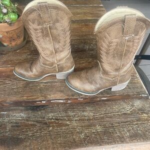 Kids Brown Cowboy Boots